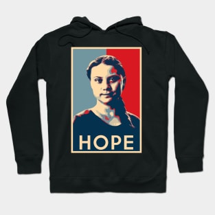 Greta Thunberg - Hope Poster Climate Activist Hoodie